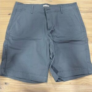 LOFT Men's Slate Blue Flat Front Chino Shorts
